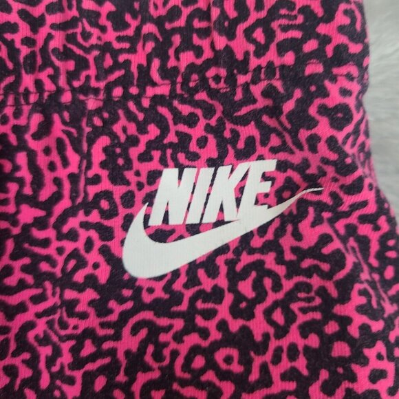 Nike Womens Pink Leopard Workout Pants size Small Just Do It - Picture 2 of 10